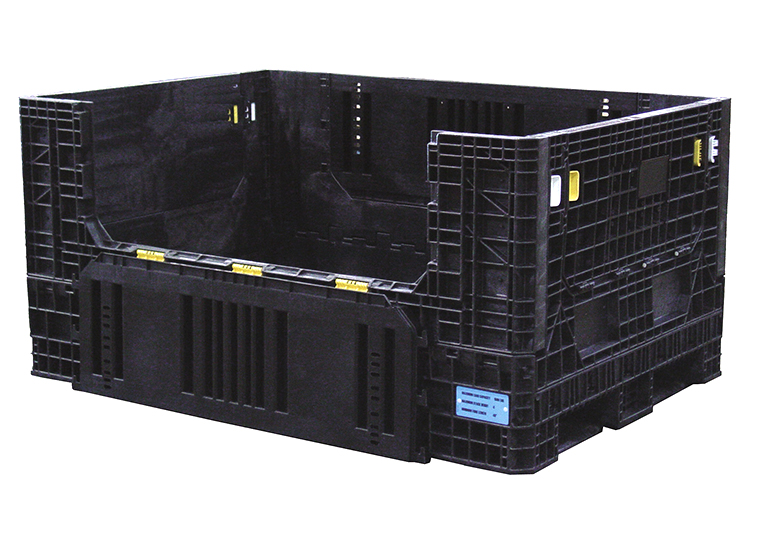 70 x 48 x 34 Extended Length Collapsible Bulk Container With Drop