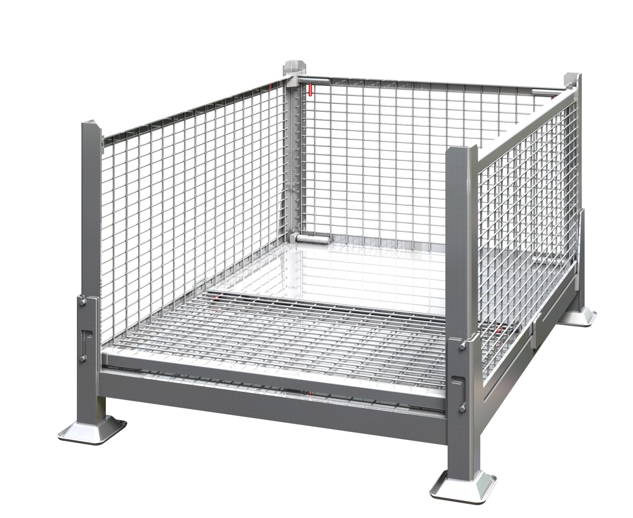 40 x 35 x 26 – Metal Wire Mesh Bulk Container – Collapsible