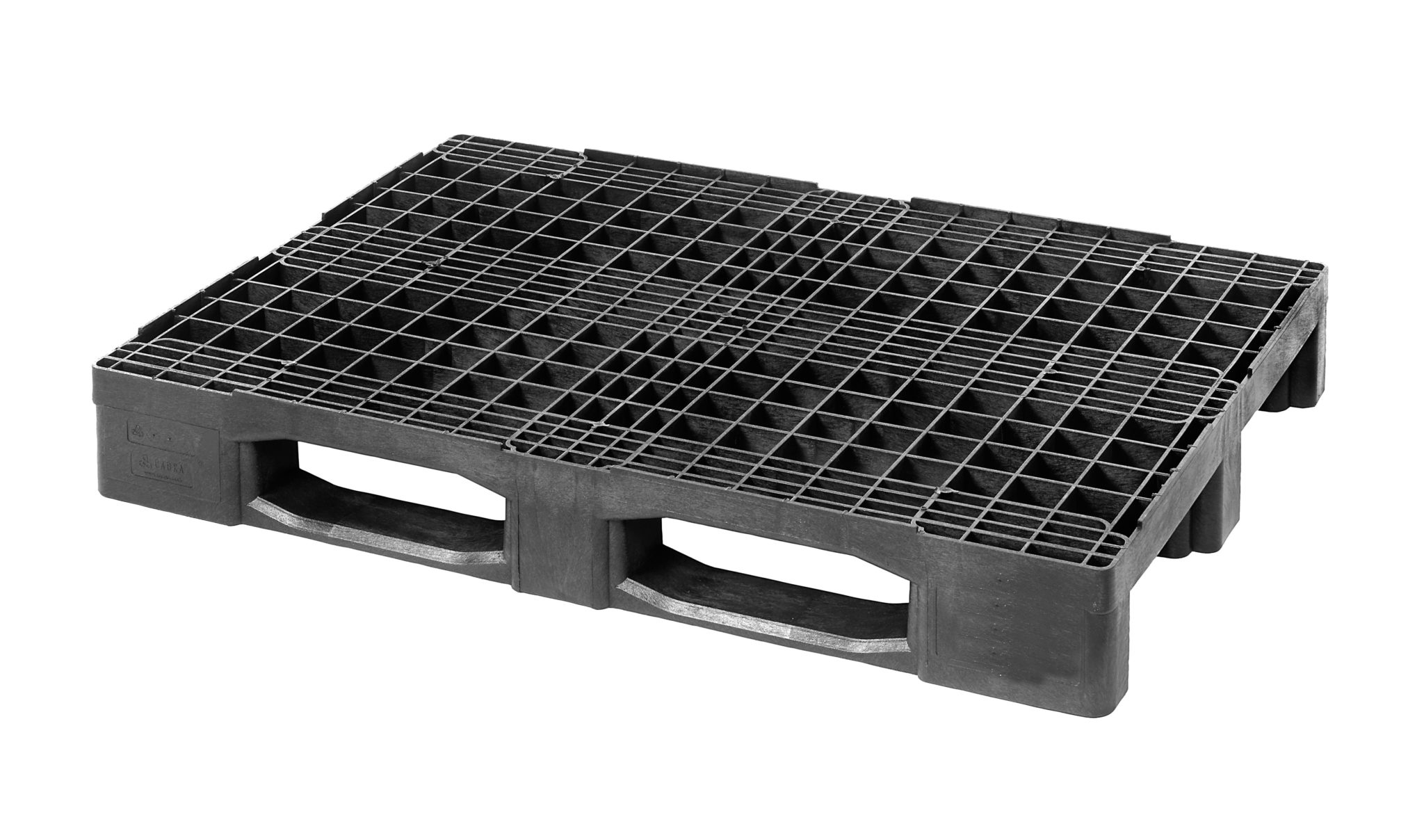 48 x 32 – Stackable Plastic Pallet – 3 Runners, Open Deck