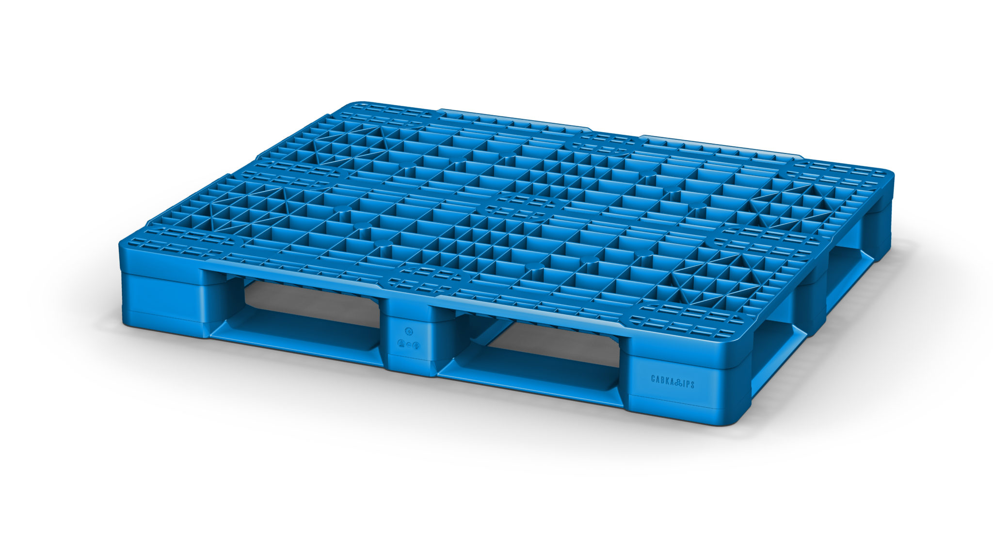 48 X 40 - Rackable Plastic Pallet - 6 Reinforced Runners, Open Deck ...