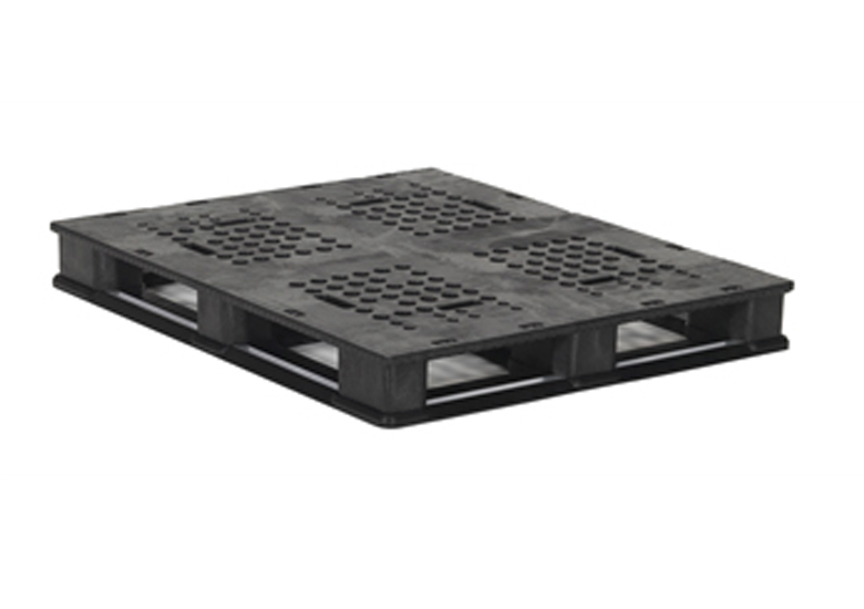 48 x 40 – Stackable Plastic Pallet – 6 Runners, Open Deck