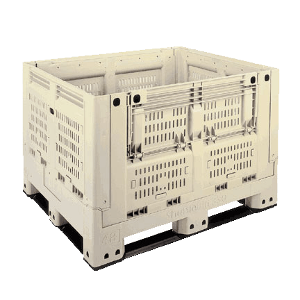 48 x 40 x 33 – Collapsible Agricultural Harvest Bin without Drop Door