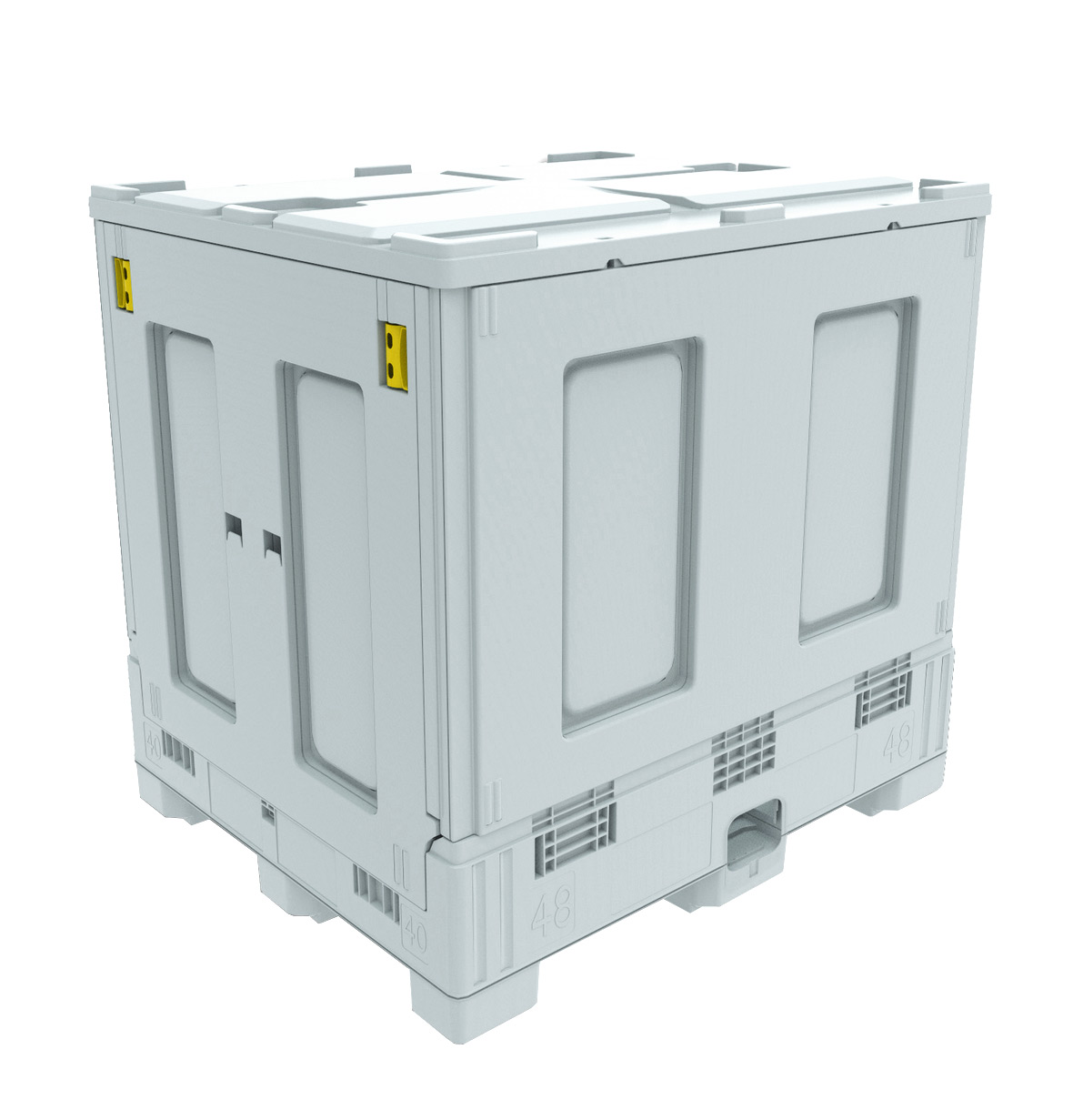 48 x 40 x 46 – 300 Gallon Collapsible Liquid Intermediate Bulk Container With Bottom Discharge