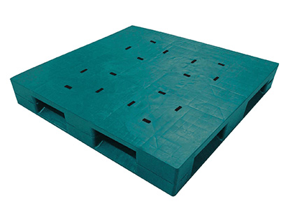 48 x 48 – Rackable Plastic Pallet – Heavy-Duty, Closed Deck, 6 Runners