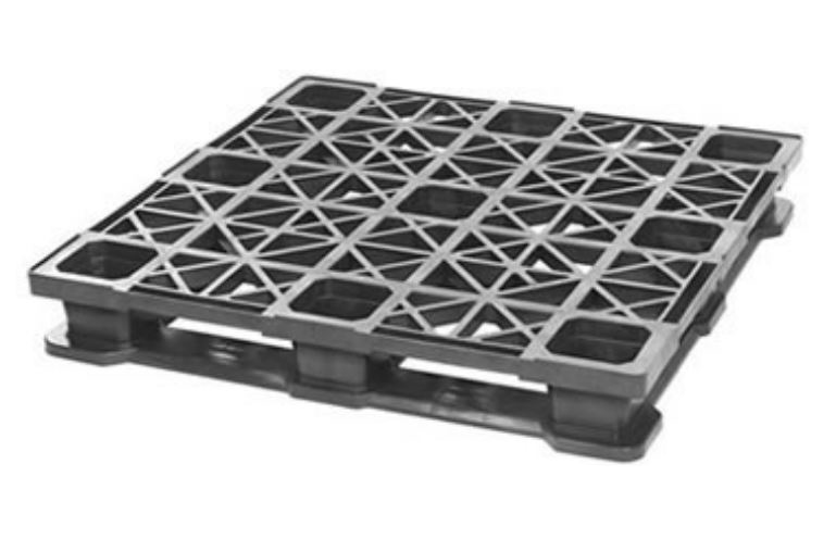 45 x 45 – Stackable Plastic Pallet – Snap-On Base