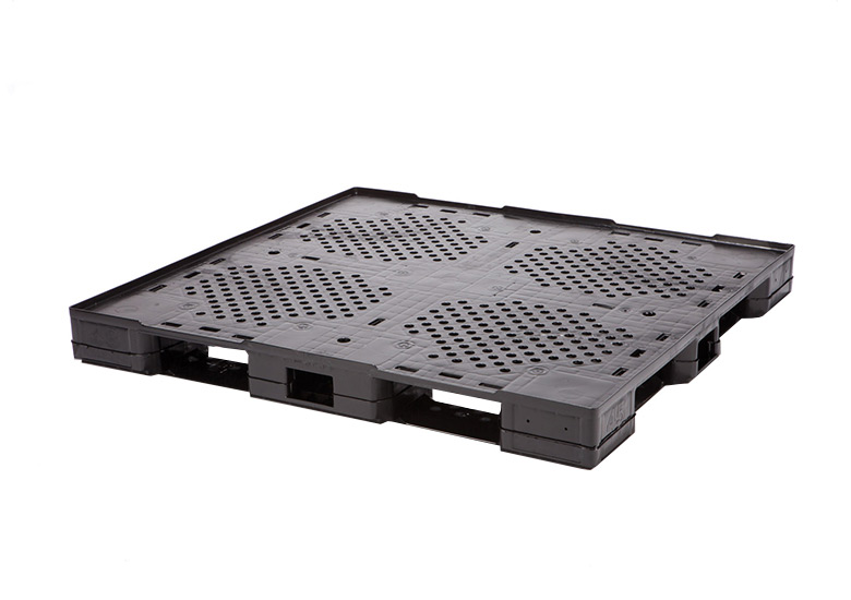 48 x 45 – Stackable Plastic Pallet – Open Deck, 6 Runners