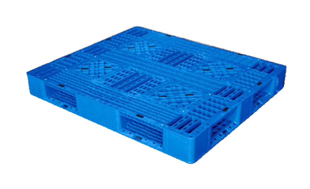 60 x 47 – Stackable Plastic Pallet – Open Deck, 6 Runners