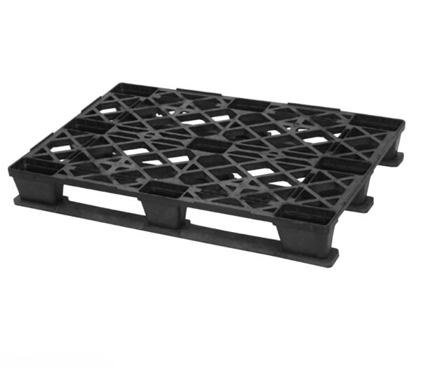 48 x 32 – Stackable Plastic Pallet – 3 Snap-On Bottom Skids