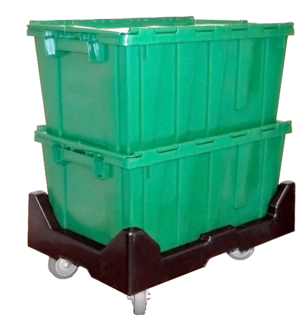 Attached Lid Container with Dolly