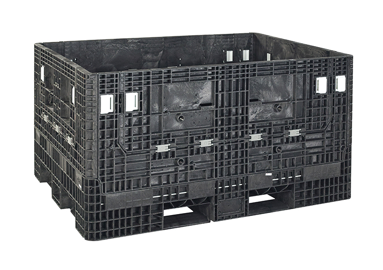 64 X 48 X 34 - Extended Length Collapsible Bulk Container With Drop 