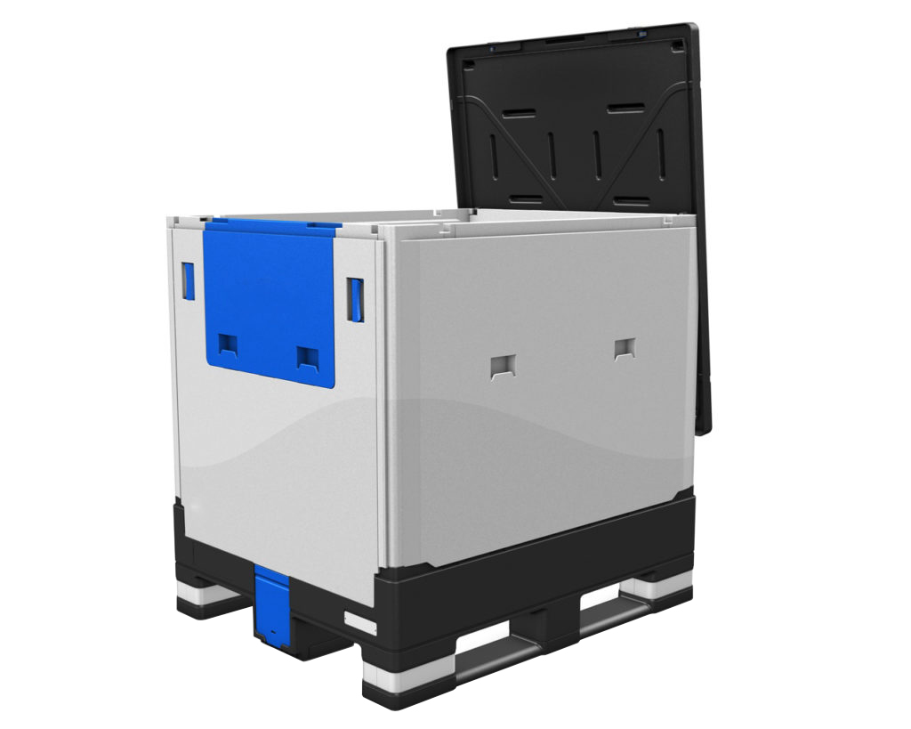 48 x 40 x 45 – Collapsible Bulk Container With Drop Door