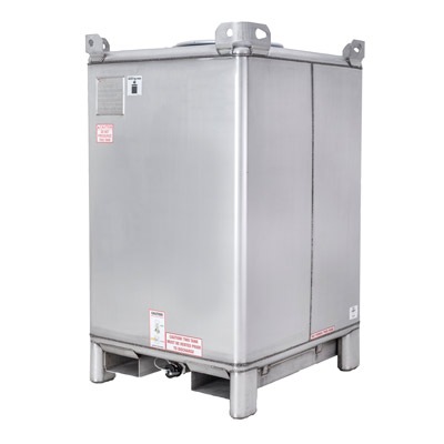 42 x 48 x 63 – 445 Gallon Liquid Intermediate Bulk Container With Bottom Discharge