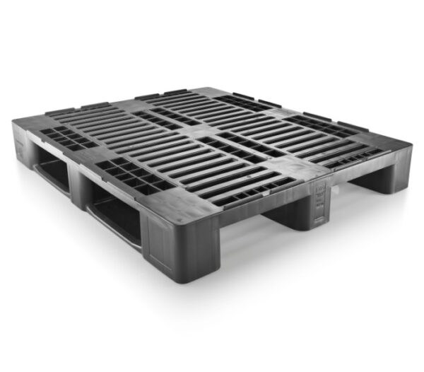 48 x 40 – Rackable Plastic Pallet – Open Deck, 3 Runners