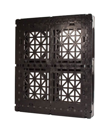 48 x 40 – Stackable Plastic Pallet – 6 Runners, Open Deck