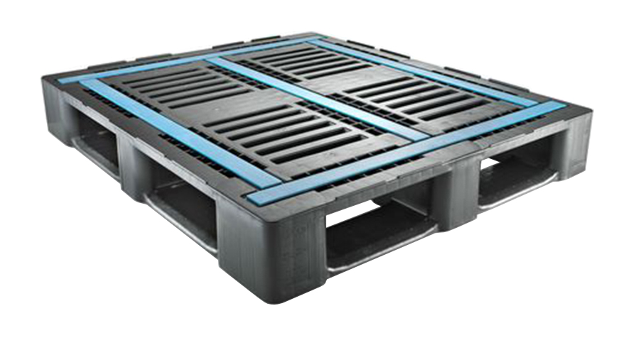 48 x 40 – Stackable Plastic Pallet – 5 Runners, Open Deck