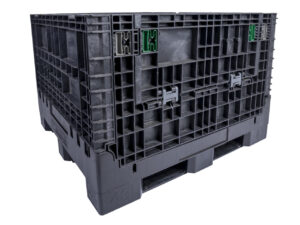 Collapsible Bulk Bin With Drop Doors