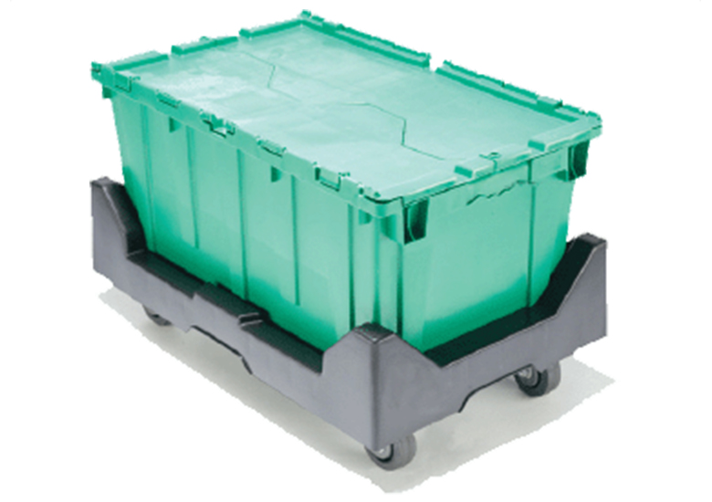 27 x 17 x 12 – Handheld Attached Lid Tote Dolly Rental