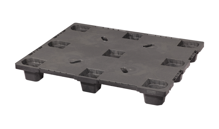 48 x 40 – One Way, Nestable Plastic Pallet – Closed Deck