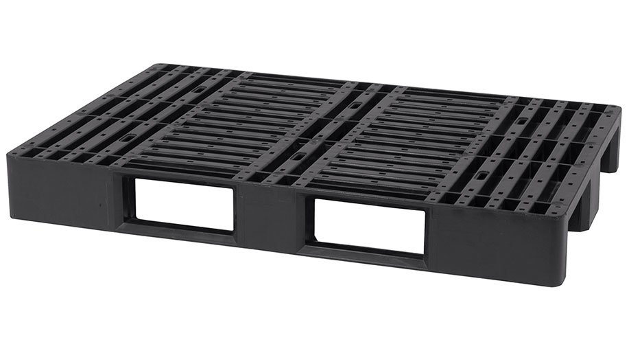 48 x 32 – Stackable Plastic Pallet – 3 Runners, Open Deck