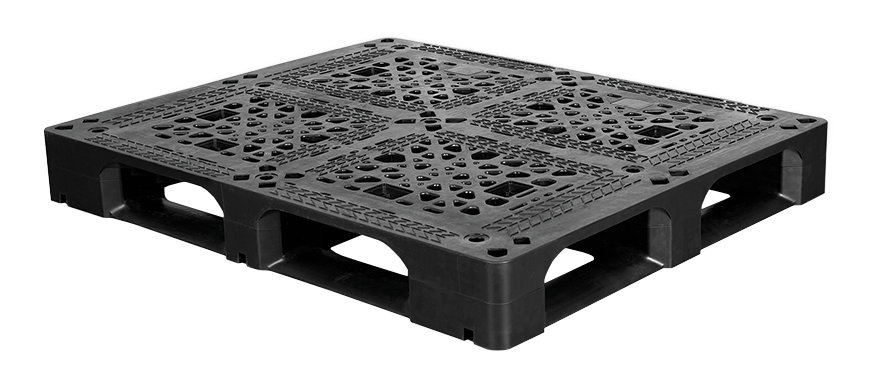 48 x 40 – Rackable Plastic Pallet – 5 Steel Reinforcements