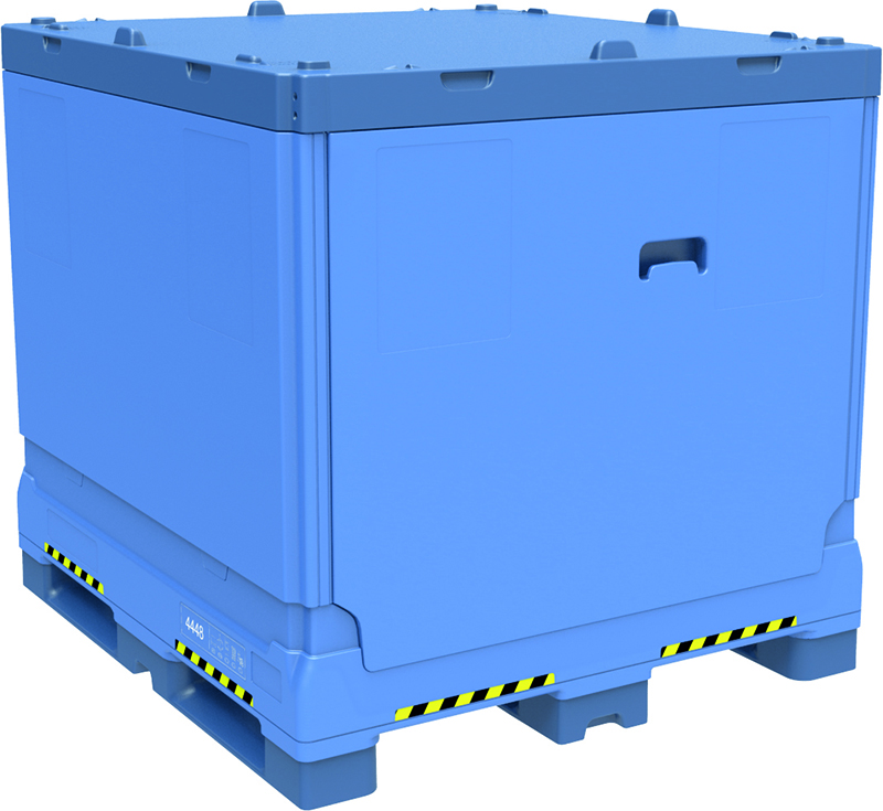48 x 44 x 44 – 300 Gallon Collapsible Liquid Intermediate Bulk Container With Bottom Discharge