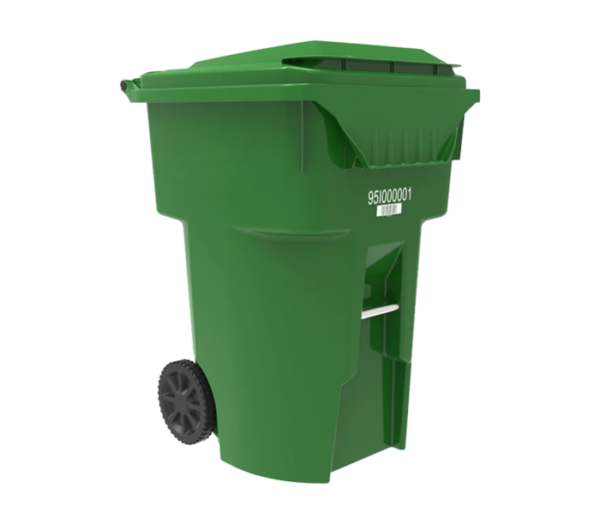 29 X 34 X 45 – Nestable Bar Rolling Waste Cart – 95 Gallon