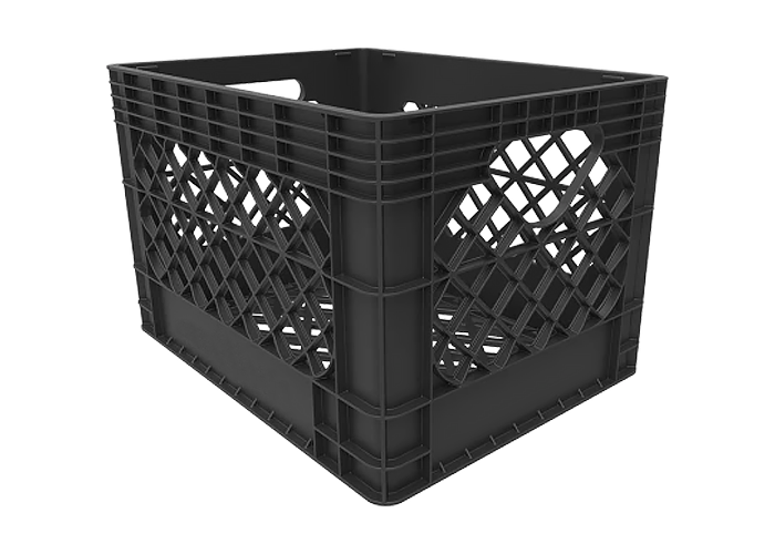 17 X 13 X 12 Handheld Milk Crate 20 Quart