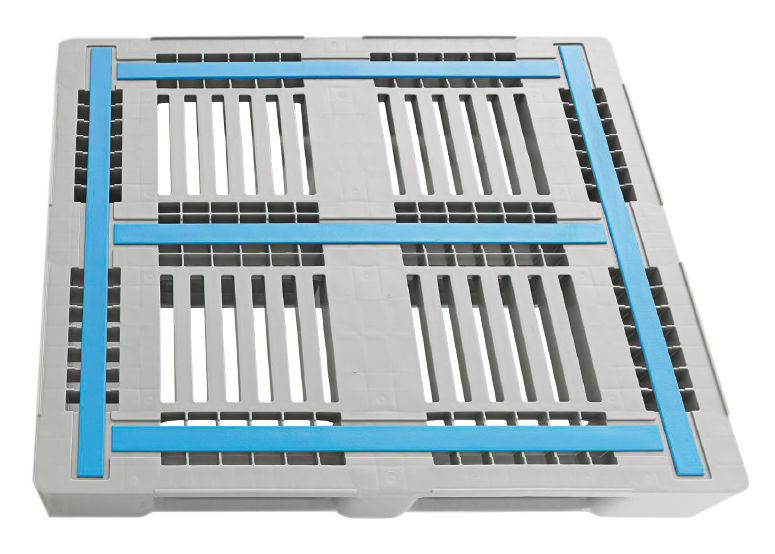 48 x 40 – Rackable Plastic Pallet – 3 Runners