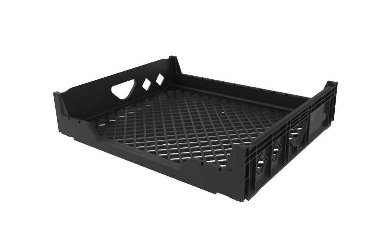 27 x 22 x 6 Handheld Bread Tray Reusable Transport Packaging