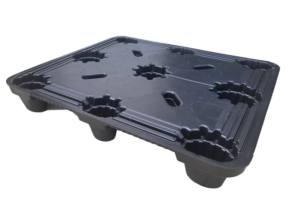 48 x 40 – Nestable Plastic Pallet – 9 Feet, Heavy-Duty
