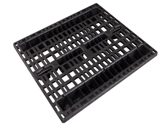 48 x 42 – Stackable, Rackable, and Nestable Plastic Pallet