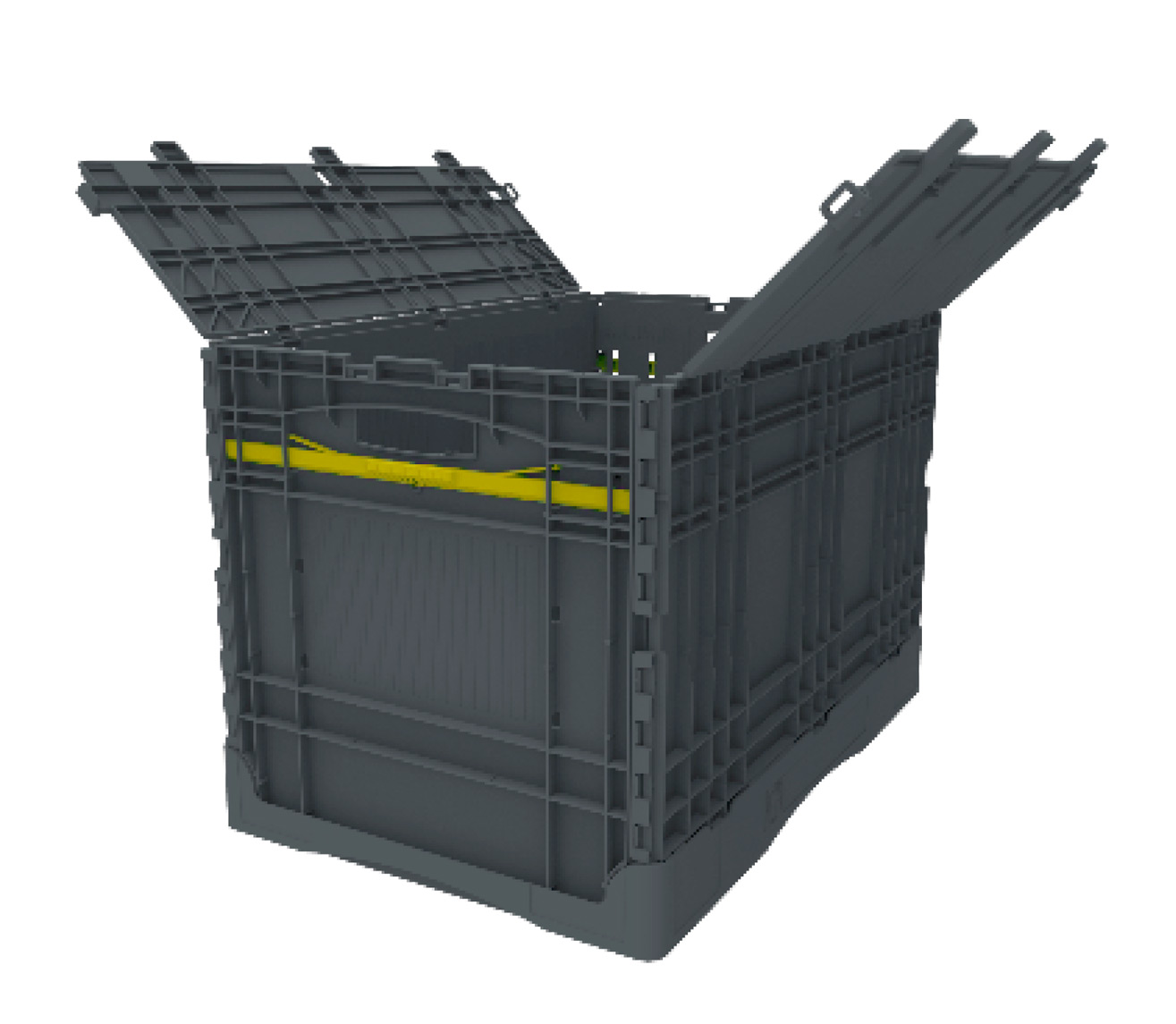 24 x 16 x 16 – Collapsible Handheld Attached Lid Containers - Image 2