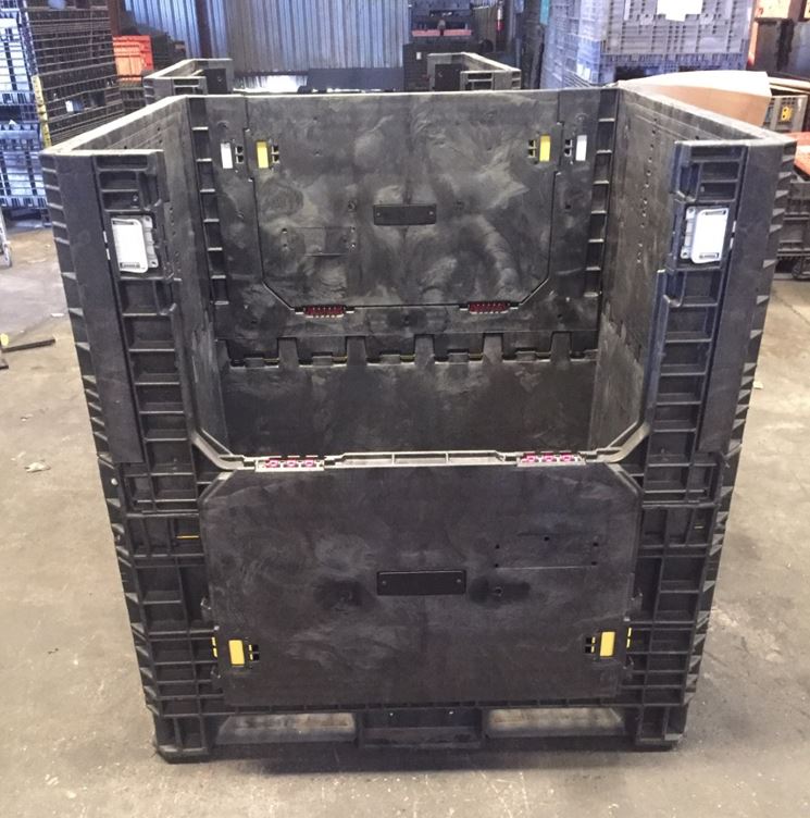 48 x 45 x 50 – Used Collapsible Bulk Container With Drop Doors - Image 2