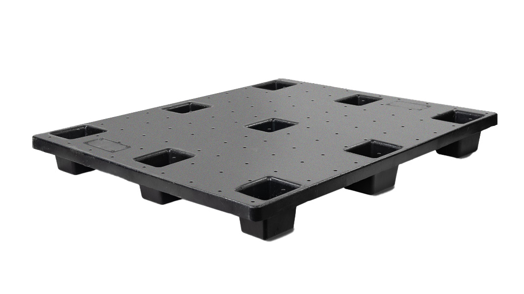 48 x 40 – One Way Nestable Plastic Pallet – Closed Deck, 9 Feet