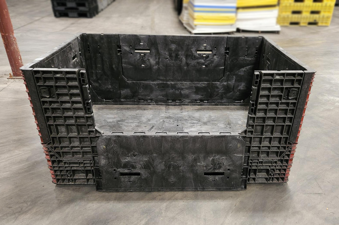 70 x 48 x 34 - Used Collapsible Plastic Bulk Containers - Image 3