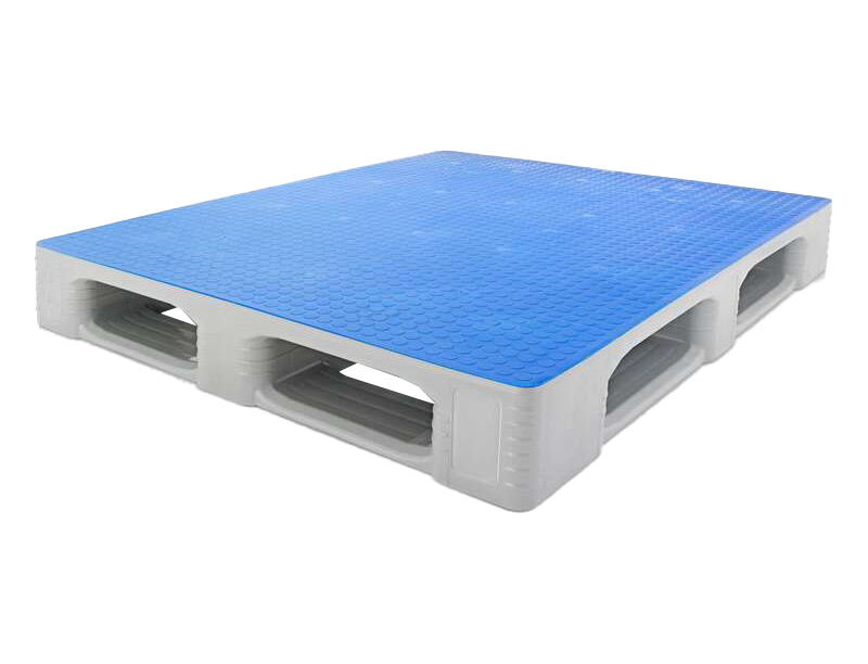 48 x 40 – Rackable Plastic Pallet – Traction Deck, 5 Runners, Reinforced