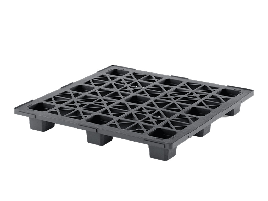 48 x 48 – Nestable Plastic Pallet – Open Deck, 9 Feet