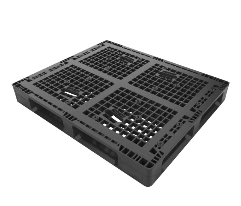 48 x 40 – Rackable Plastic Pallet – Open Deck, 6 Runners