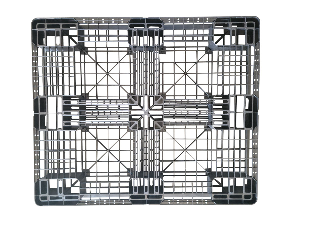 48 x 40 – Stackable Plastic Pallets – Open Deck, 6 Runners - Image 5