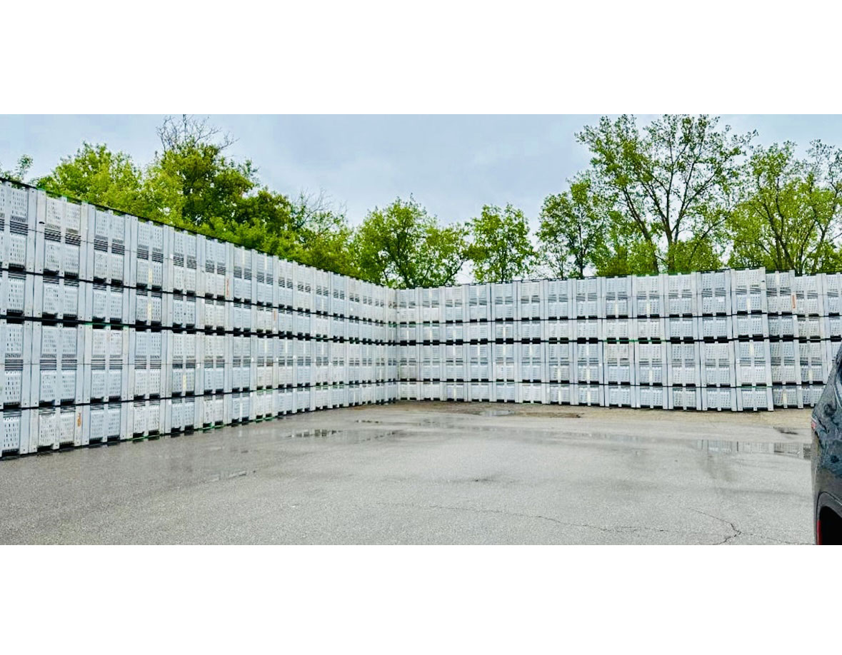 Used Vented Harvest Bins