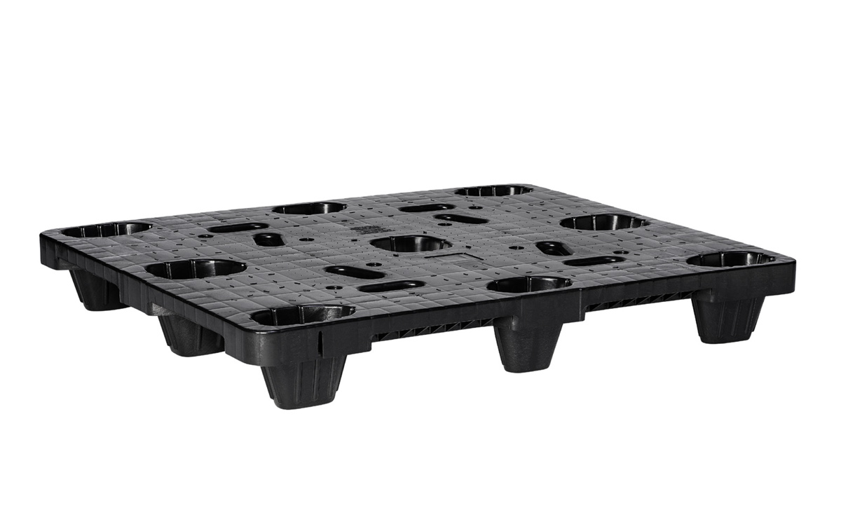 48 x 40 – Distribution Plastic Pallet – Nestable, Heavy-Duty