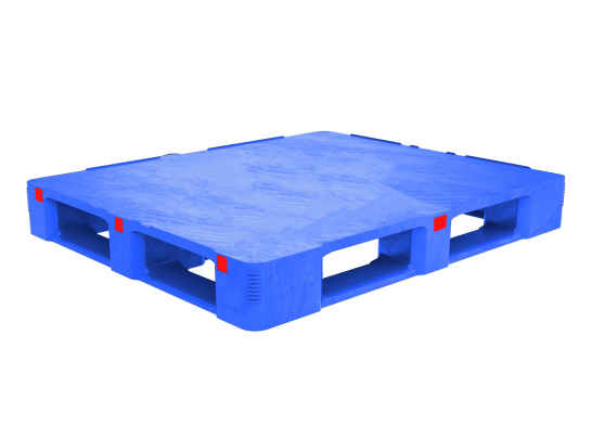 48 x 40 – Rackable Plastic Pallet – Closed Deck, 4 Runners
